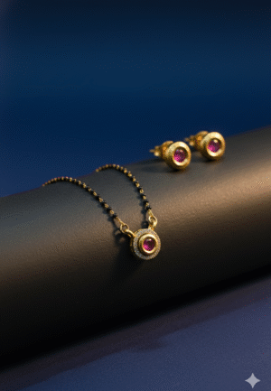 AD MANGALSUTR WITH EARRING