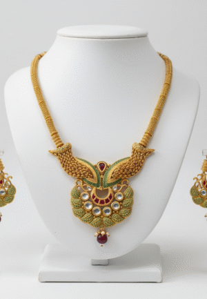Kundan long set