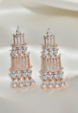 rose gold earrings