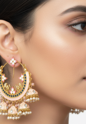 Kundan traditional earring