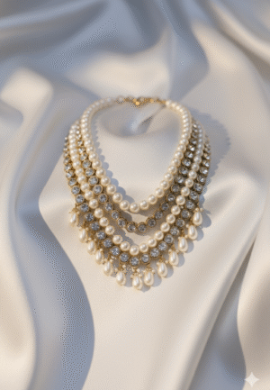 Hyderabadi pearls 5 layers string