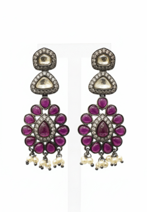 traditional kundan earrings