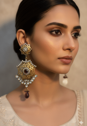traditional kundan earrings