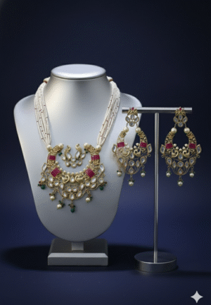 kundan long set