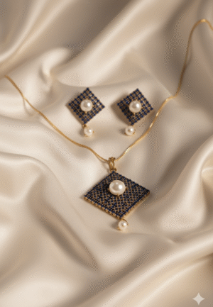 kundan pendent set