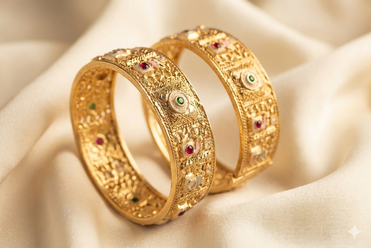kundan bangles