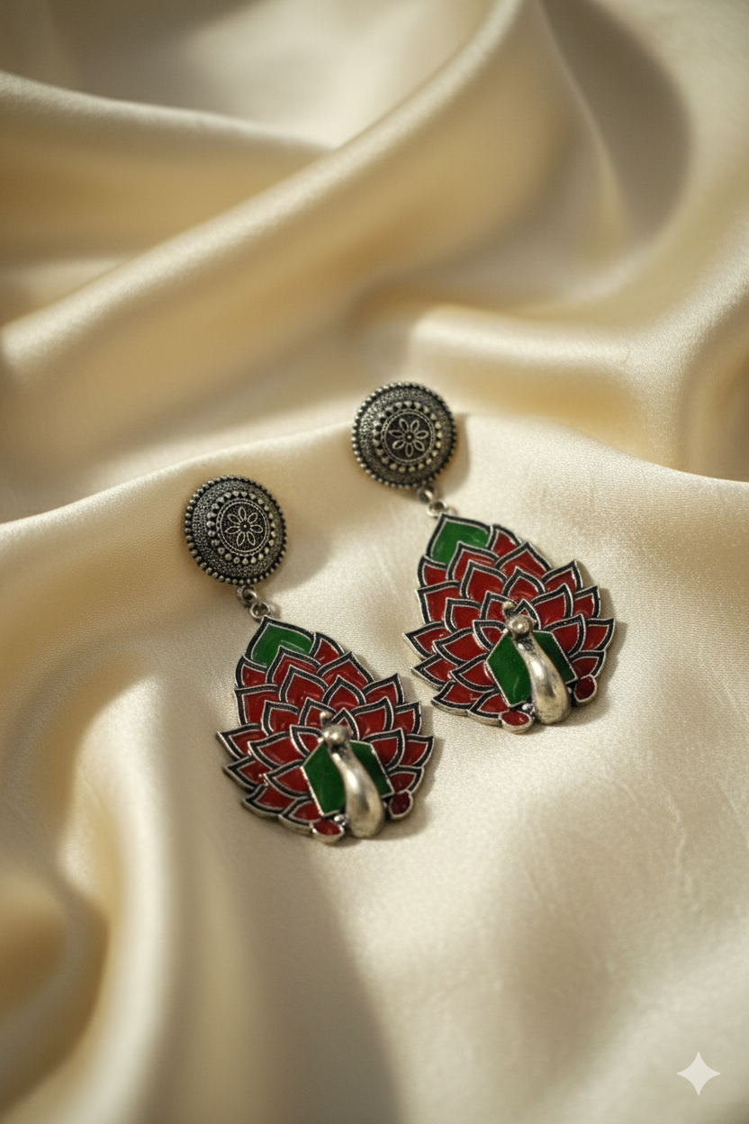 oxidized earrings - Image 2