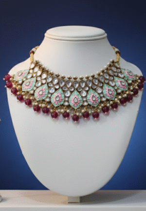 kundan light bridal  set