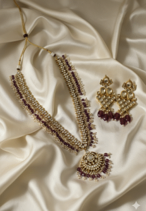 Pachi kundan long haar