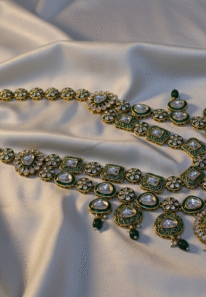 layers bridal set with earrings