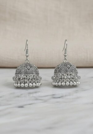 oxidised jhumki