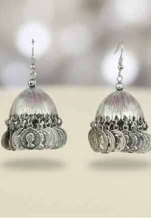 oxidised jhumki